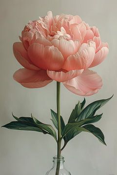 Grande pivoine dans un vase comme poster d'art sur Felix Brönnimann