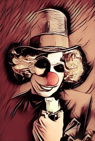Sad Clown by Karl-Heinz Lüpke