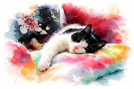 Schlafende Katze