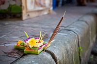 Panier sacrificiel traditionnel balinais