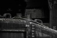 De rompen van de schepen als kunst in de haven. van scheepskijkerhavenfotografie thumbnail