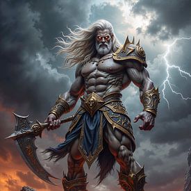 THRYVOR – A possessed warrior of the north within a storm of fire and lightning by INFERAURUM