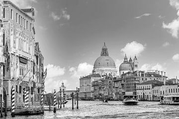 VENEDIG Canal Grande & Santa Maria della Salute | Monochrom von Melanie Viola