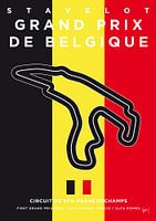 My F1 FRANCORCHAMPS Race Track Minimal Poster