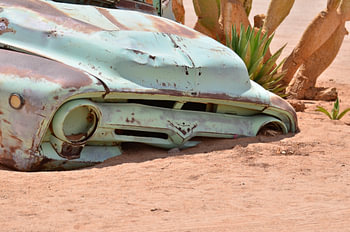 Voiture engloutie