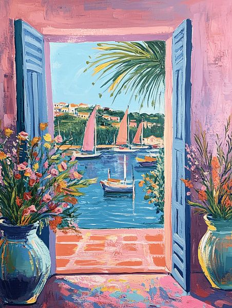 Bateaux dans la baie par Dream Drip
