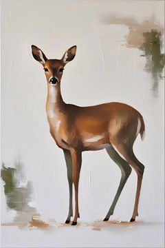 Hert in een minimalistische setting van Art & Soul Creations