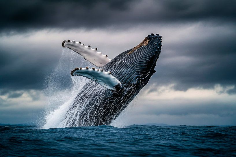 Jumping whale by Poster Art Shop