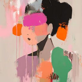 Abstraktes und modernes Frauenporträt von IamHome Studio