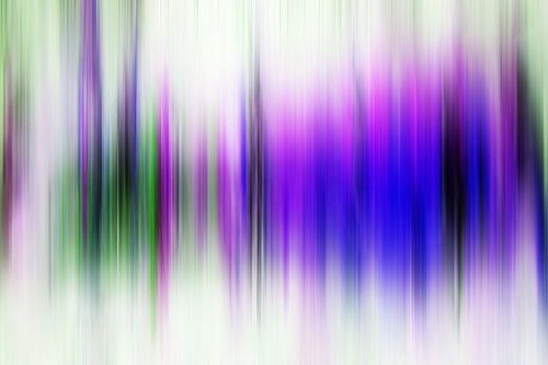 Modern, Abstract Digitaal Kunstwerk in Paars Groen