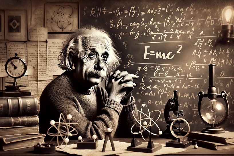 Albert Einstein - genie en vader van de relativiteit van artefacti