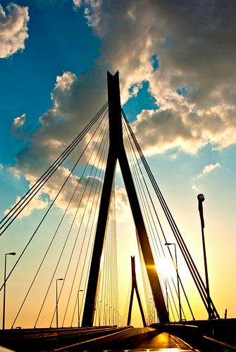 Hamburg: op de Köhlbrandbrücke (3)