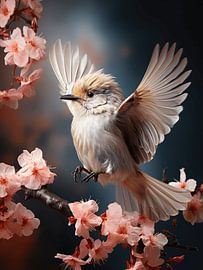 Vol mignon du petit oiseau