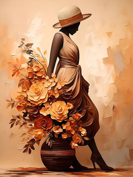 Elegant African woman by PixelPrestige