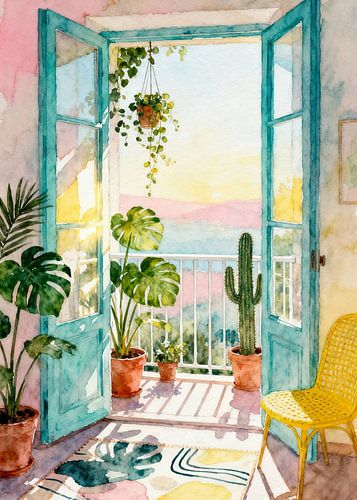 Henri Matisse Inspired Indoor Balcon