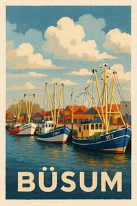 Büsum – Poésie portuaire dans la lumière du soir