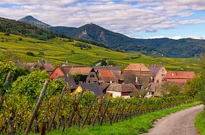 Das Dorf Hunawihr im Elsass, Frankreich