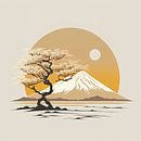 Japan in de pure vorm: een minimalistisch portret van Vlindertuin Art thumbnail