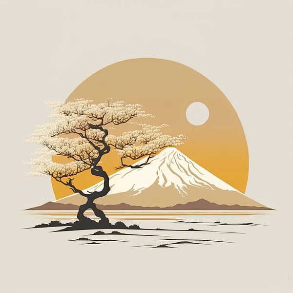 Japan in its pure form: a minimalist portrait by Vlindertuin-Art