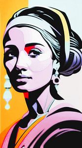 Femme à la boucle d'oreille en perle