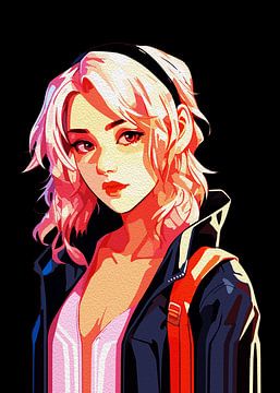 ANIME MEISJE KARAKTER 18 van Ramy Salah Hefny
