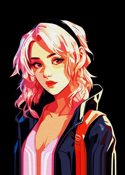 ANIME MEISJE KARAKTER 18 van Ramy Salah Hefny