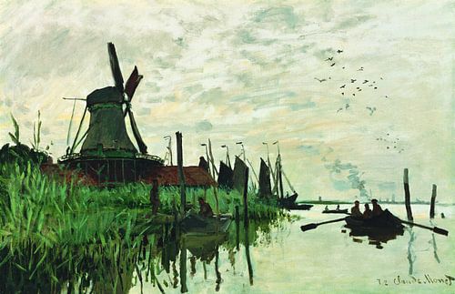 Molen bij Zaandam, Claude Monet