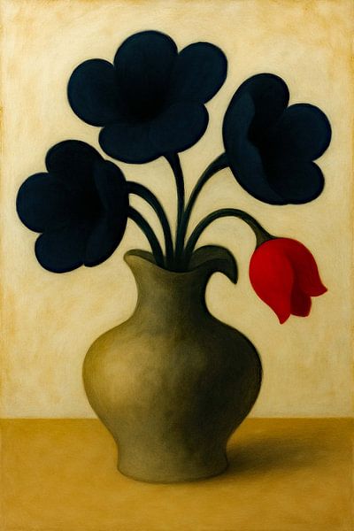 Nature morte accent cramoisi par Moonheart Artworks