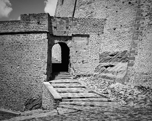 Castle prison entrance.