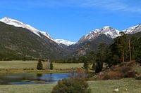 Wonderland van de Rockies Sheep Lake Rocky Mountain National Park