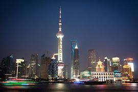 Shanghai Skyline von Norma Jesse