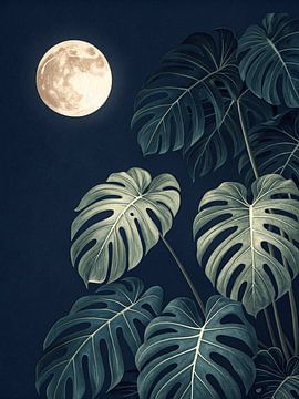 Moonlight Monstera by Artistic