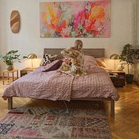 Photo de nos clients: Slice of Art - peinture abstraite colorée par Qeimoy, sur toile