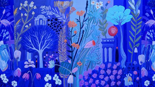 Blauwe droomtuin