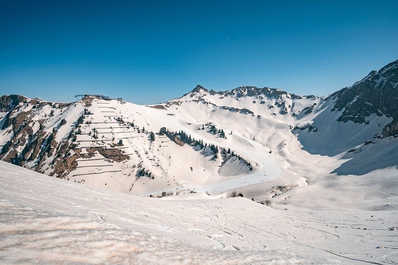 Sahara sand on snow at Fellhorn/Riezler by Leo Schindzielorz