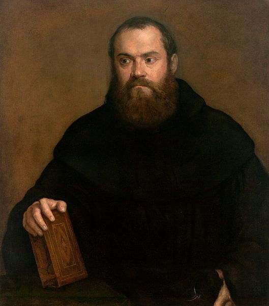 A monk with a book, Titiaan by Masterful Masters