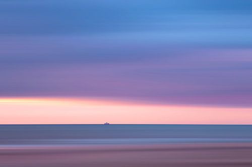 Minimalistische Noordzee, Fine Art