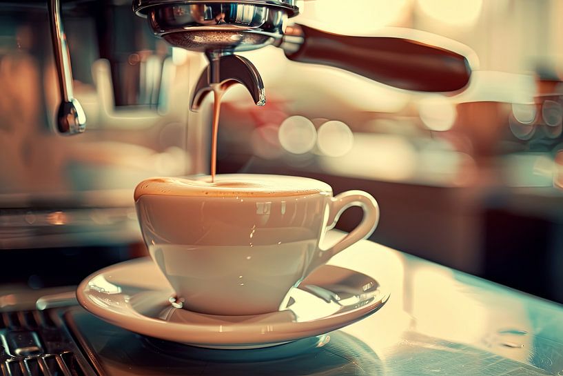 prepare cappuccino or coffee by Egon Zitter