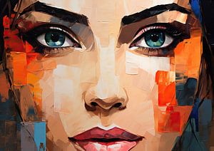 Abstract Portrait by ARTEO Paintings