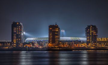 Feyenoord stadion De Kuip tijdens een Europa League avond
