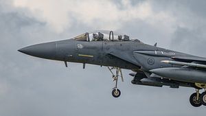 Landung der F-15E Strike Eagle der U.S. Air Force.