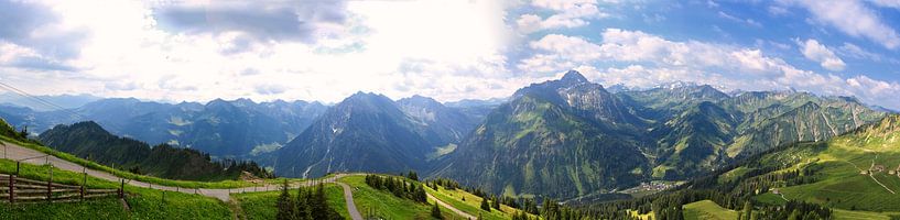 Uitzicht over de Alpen van Thomas Heitz