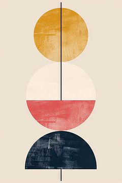 Cirkel Sterrenbeeld - Moderne Abstracte Kunst van Poster Art Shop