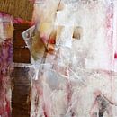 Abstracte samenstelling in wit en roze van Annette Schmucker thumbnail