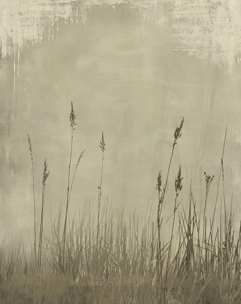 Landscape in wabi-sabi style, minimalism by Japandi Art Studio