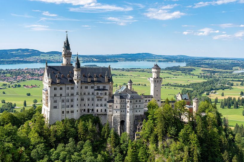 Slot Neuschwanstein in de Beierse Alpen van Pascal van den Berg