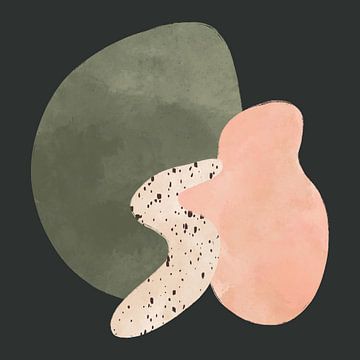 Organic shapes against a dark background by Studio Allee