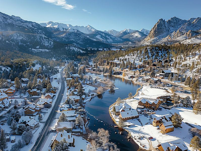 Colorado im Winterschlaf von fernlichtsicht