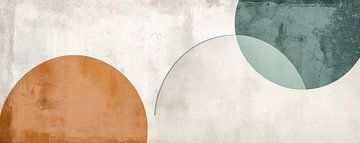 Abstract Earth tones | Earth circles by De Mooiste Kunst