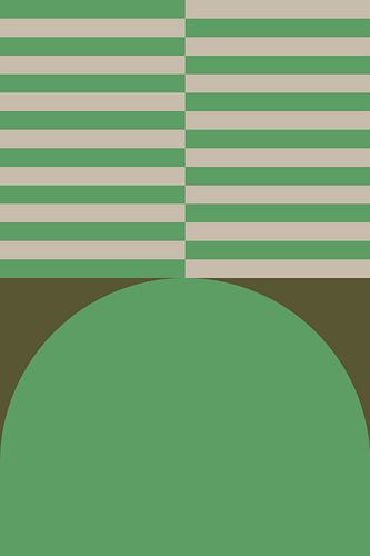 Felle kleuren en strepen collectie. Olijf en groen nr. 7